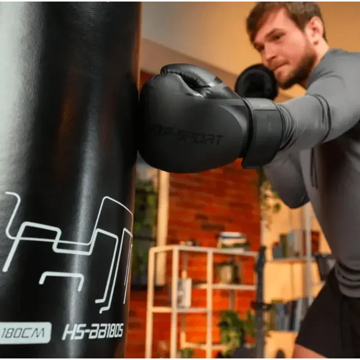 Боксерские перчатки Hop-Sport HS-BG10 10oz черные