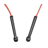 Скакалка Hop-Sport Crossfit NEW з пластиковыми ручками HS-P025JR красная
