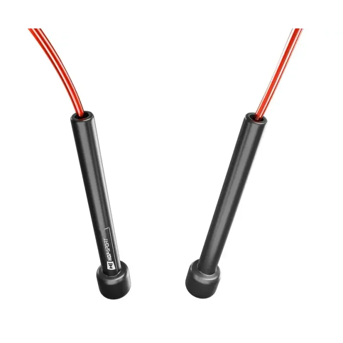 Скакалка Hop-Sport Crossfit NEW з пластиковыми ручками HS-P025JR красная