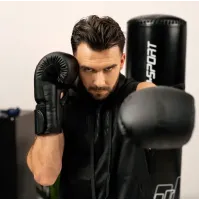 Боксерские перчатки Hop-Sport HS-BG10 10oz черные
