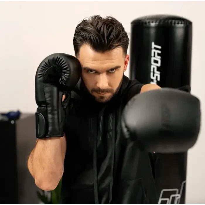 Боксерские перчатки Hop-Sport HS-BG10 10oz черные