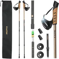 Трекинговые палки Outtec карбоновые 3-х секционные 65-135см Anti-shock
