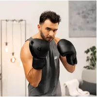 Боксерские перчатки Hop-Sport HS-BG10 10oz черные