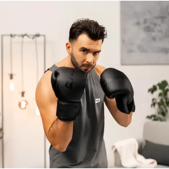 Боксерские перчатки Hop-Sport HS-BG10 10oz черные