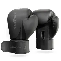 Боксерские перчатки Hop-Sport HS-BG12 12oz черные