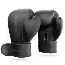 Боксерские перчатки Hop-Sport HS-BG12 12oz черные