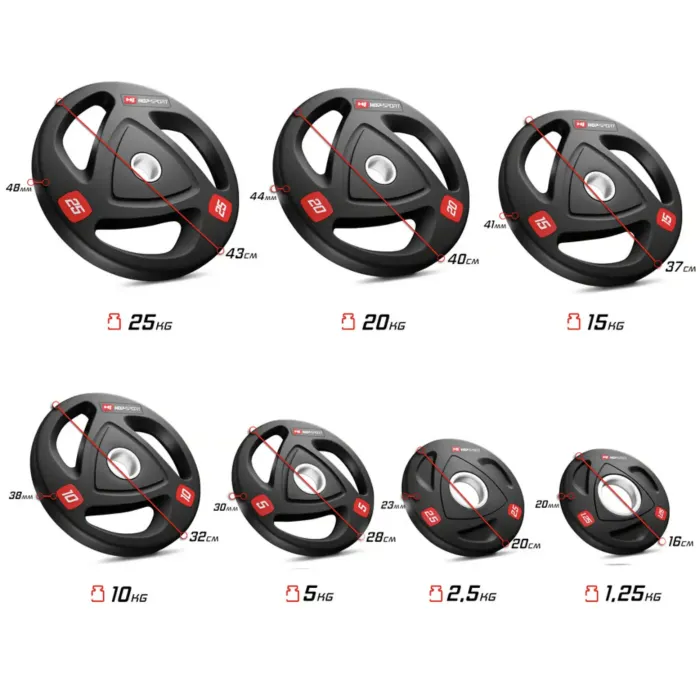 Диск олимпийский Hop-Sport 1,25кг