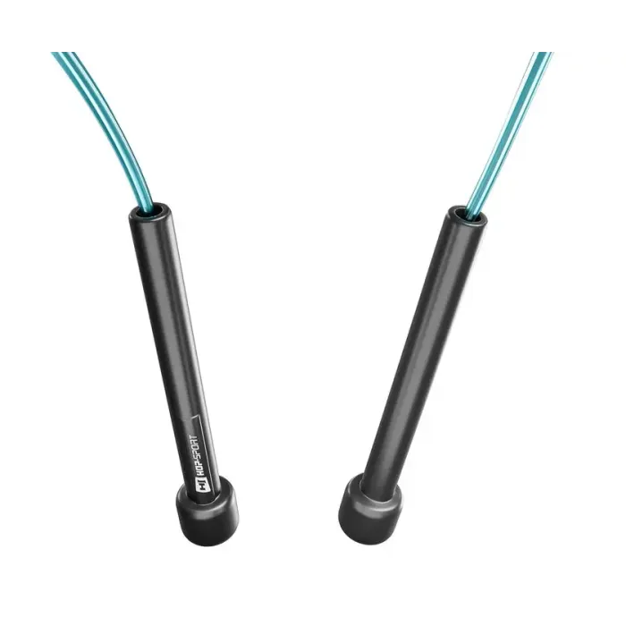 Скакалка Hop-Sport Crossfit NEW з пластиковыми ручками HS-P025JR синяя