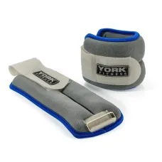 Утяжелители York Fitness Soft для рук и ног 2х1,5кг серый