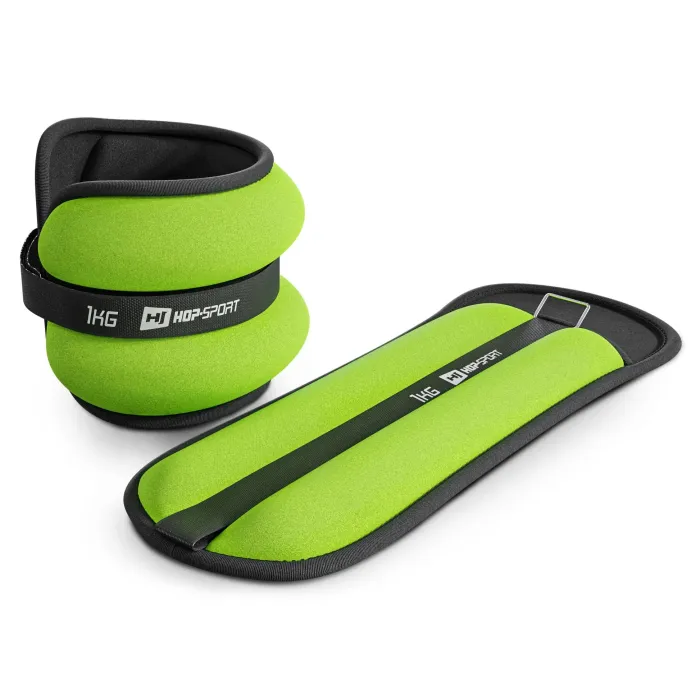 Утяжелители для ног и рук Hop-Sport HS-S002WB 2х1кг зеленые