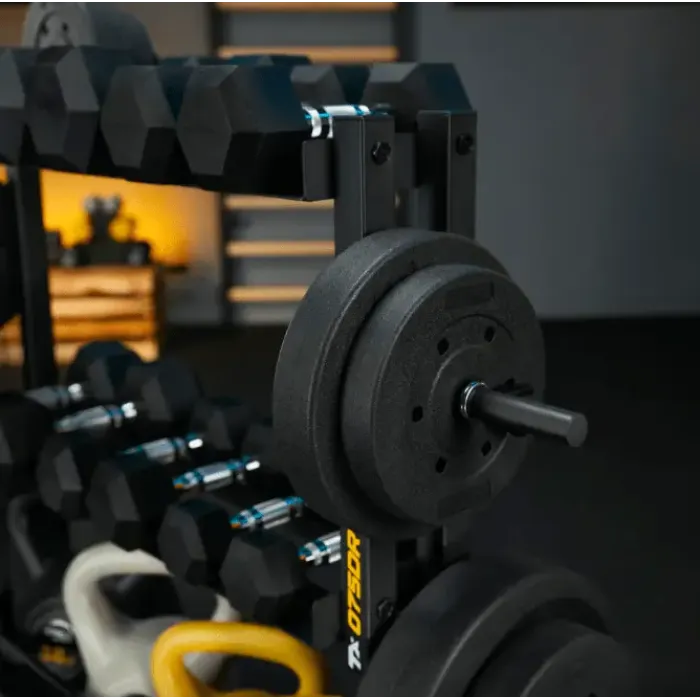 Стойка 3-уровневая для гантелей, грифов и гирь Trex Sport TX-075DR