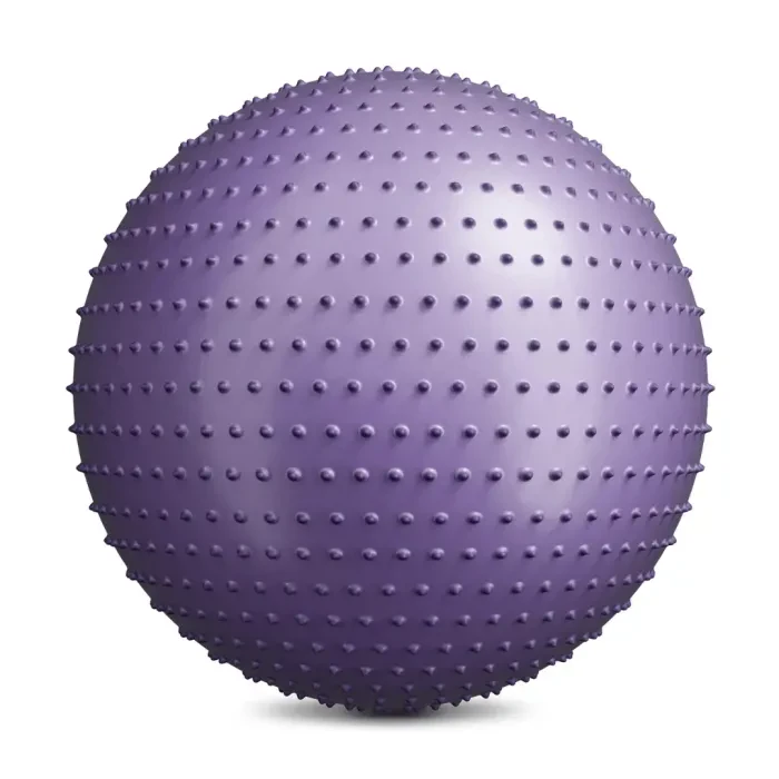 Фитбол массажный Hop-Sport 65см фиолетовый + насос