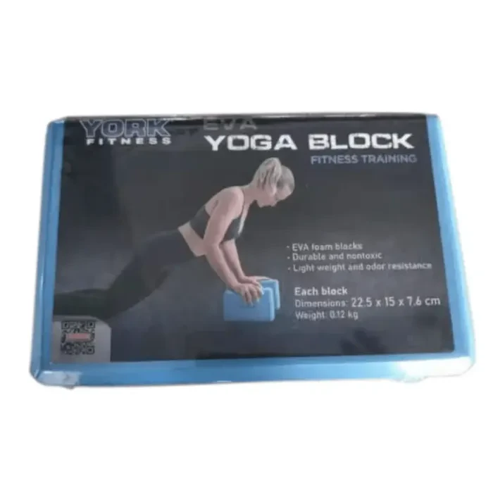 Блок для йоги York Fitness синий