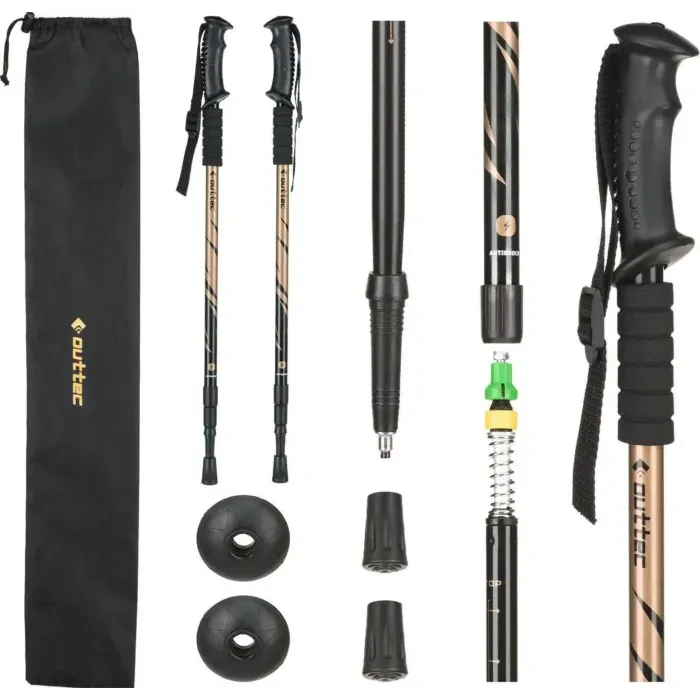 Трекинговые палки Outtec алюминиевые 3-х секционные 65-135см Anti-shock