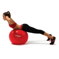 Фитбол York Fitness 55см красный + насос