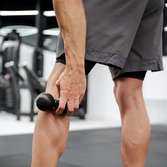 Массажный мяч Gymtek 63 мм двойной черный