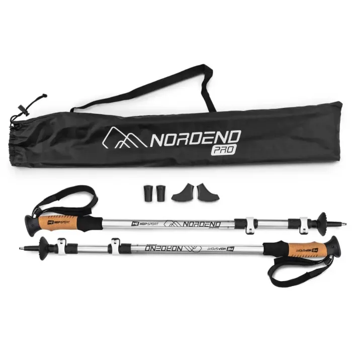 Трекинговые палки Hop-Sport Nordend Pro серебристые