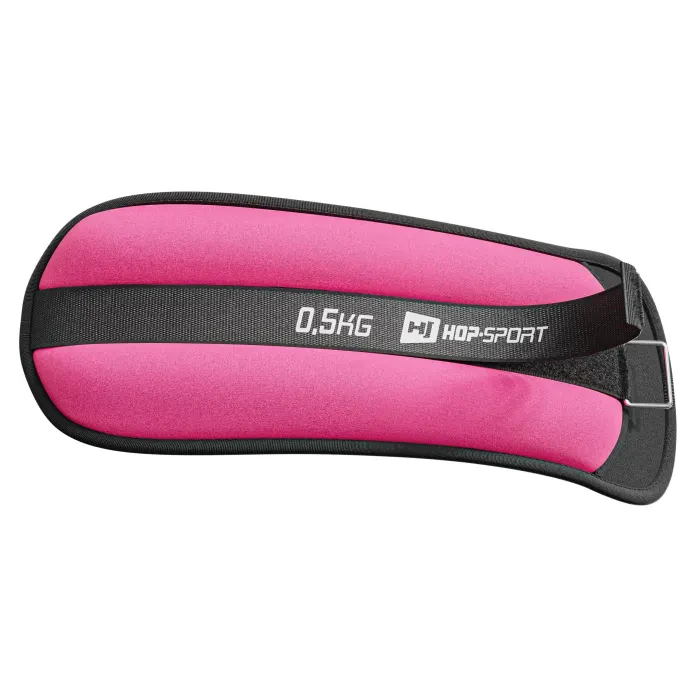 Утяжелители для ног и рук Hop-Sport HS-S001WB 2х0,5кг розовые
