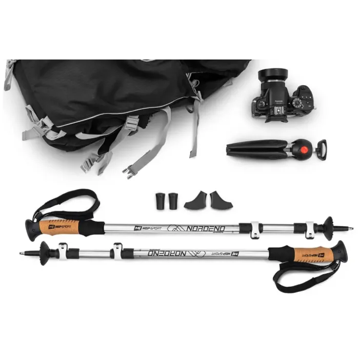 Трекинговые палки Hop-Sport Nordend Pro серебристые