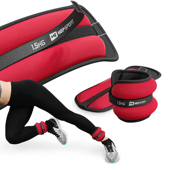 Утяжелители для ног и рук Hop-Sport HS-S003WB 2х1,5кг красные