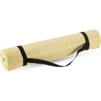 Коврик (мат) для фитнеса и йоги Gymtek Queenfit 0,5см желтый