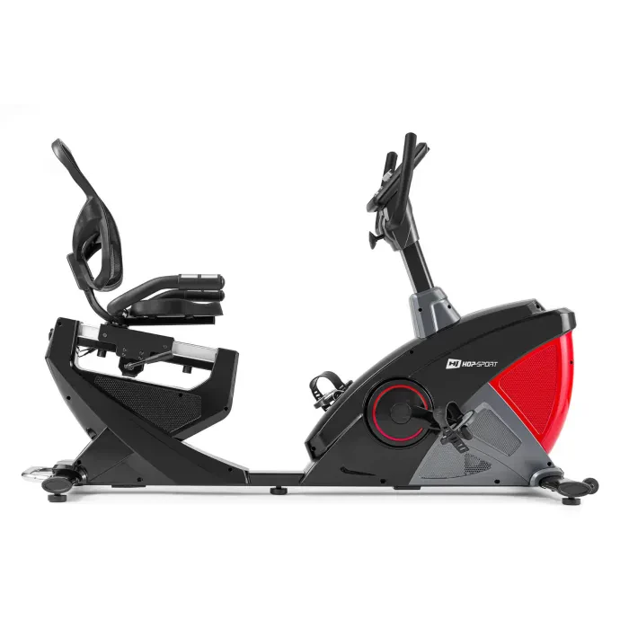 Горизонтальный велотренажер Hop-Sport HS-070L Helix красный iConsole+