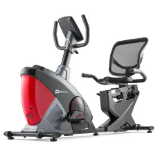 Горизонтальный велотренажер Hop-Sport HS-070L Helix красный iConsole+