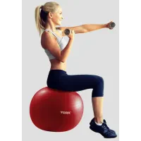 Фитбол York Fitness 55см красный + насос