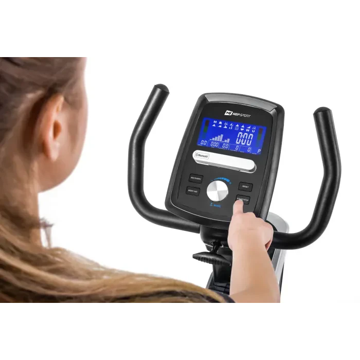 Горизонтальный велотренажер Hop-Sport HS-070L Helix красный iConsole+