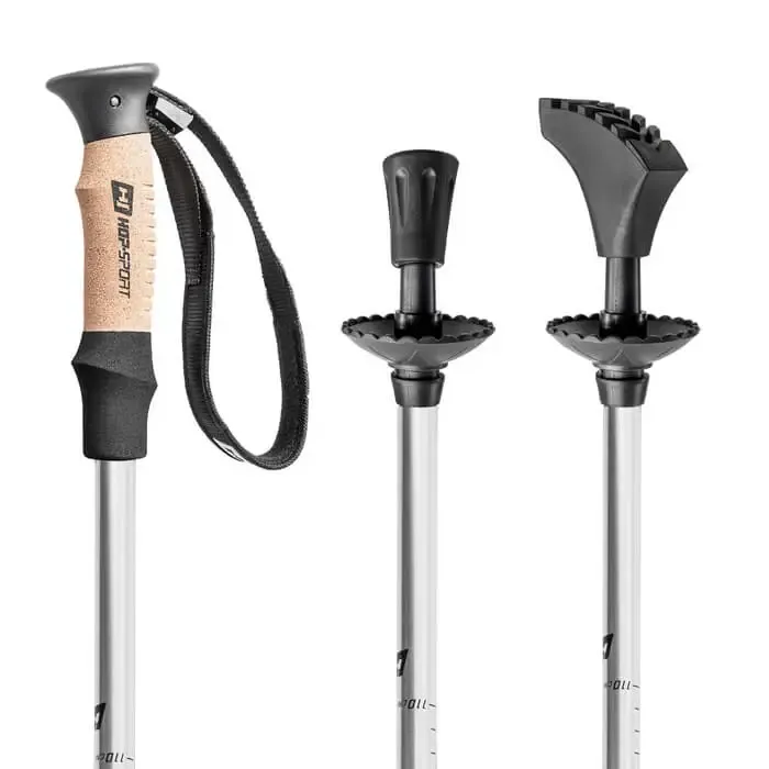 Трекинговые палки Hop-Sport Nordend Pro серебристые