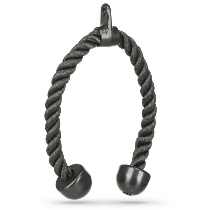 Канат для тяги Gymtek для трицепса, 70см, до 200кг, нейлон/резина/металл, черный