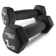 Гантели для фитнеса неопреновые TREX Sport TX-010VD 2x1кг