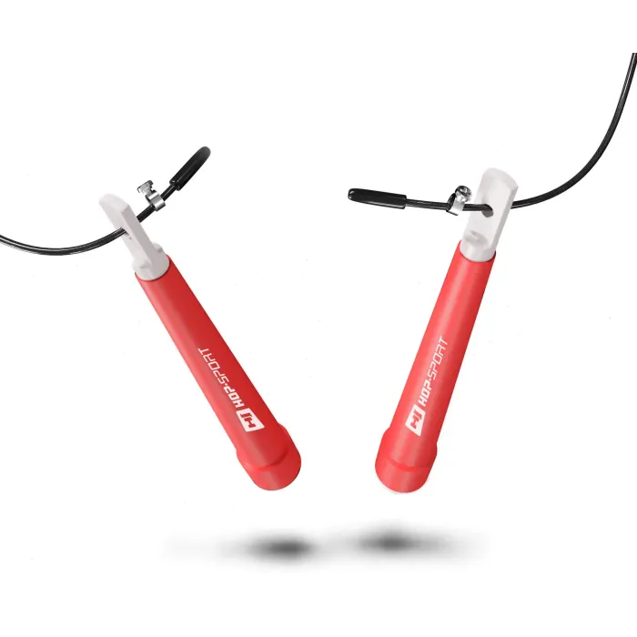 Скакалка Hop-Sport Crossfit с пластиковыми ручками HS-P010JR красная