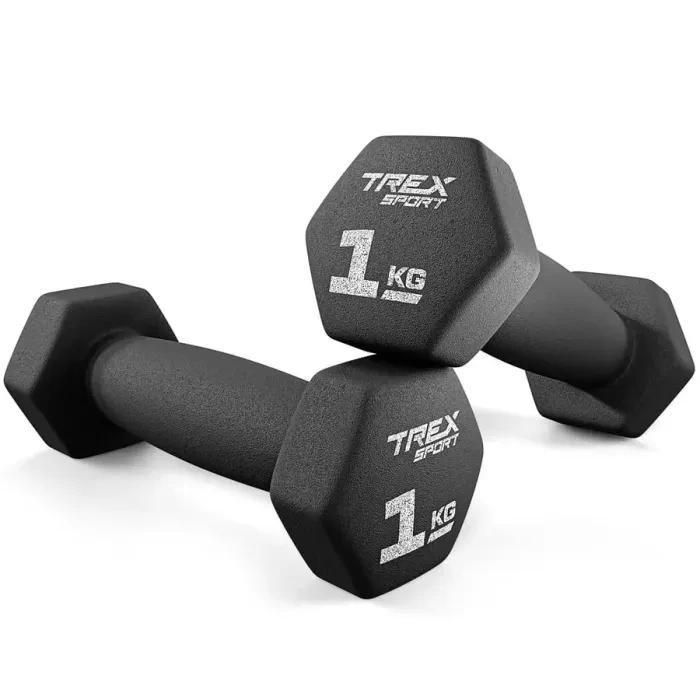 Гантели для фитнеса неопреновые TREX Sport TX-010VD 2x1кг