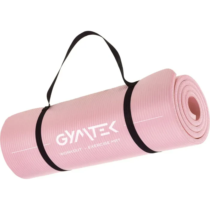 Коврик (мат) для йоги и фитнеса Gymtek NBR 1см розовый