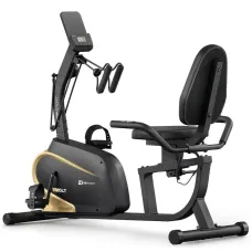 Горизонтальный велотренажер Hop-Sport HS-045L Volt магнитный золотистый
