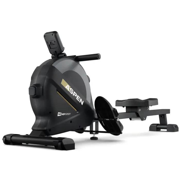 Гребной тренажер Hop-Sport HS-080R Aspen магнитный черно-золотистый