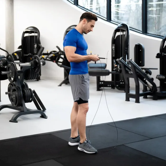 Скакалка Gymtek скоростная черный
