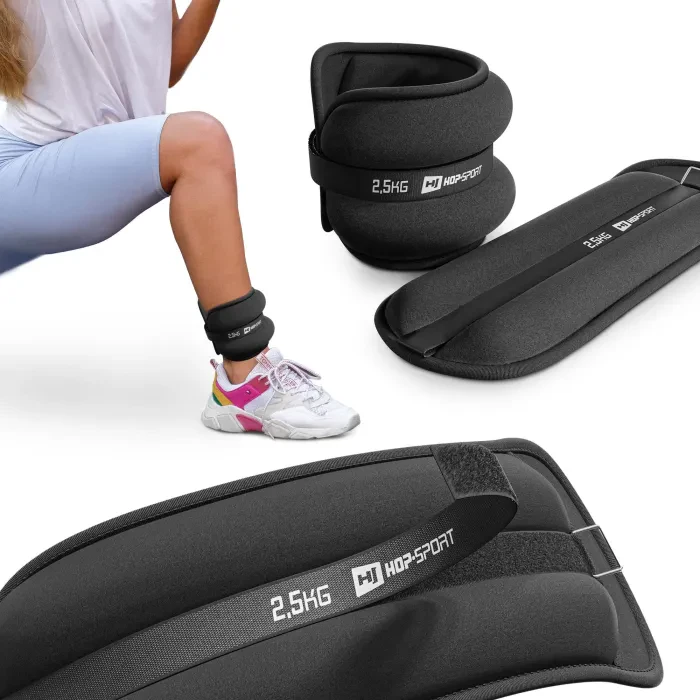 Утяжелители для ног и рук Hop-Sport HS-S005WB 2х2,5кг черные