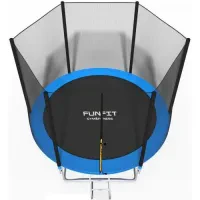 Батут Funfit 8ft (252см) синий с внешней сеткой