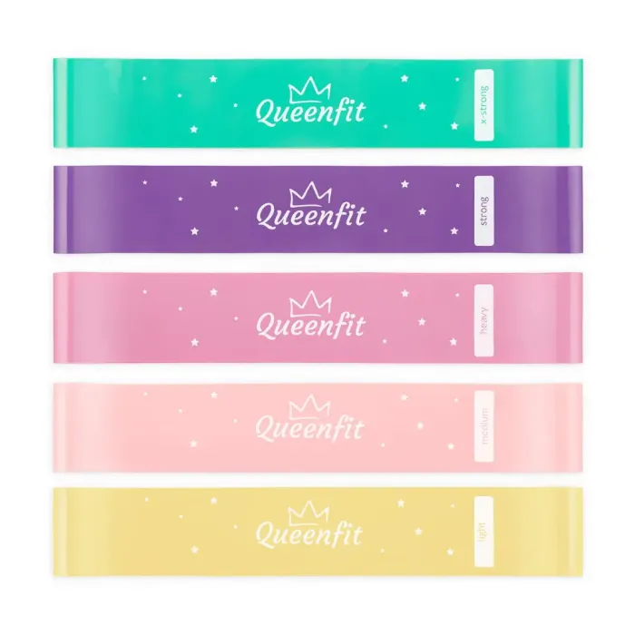 Набор резинок для фитнеса Queenfit 0,5-30кг Q-66435
