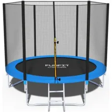 Батут Funfit 8ft (252см) синий с внешней сеткой