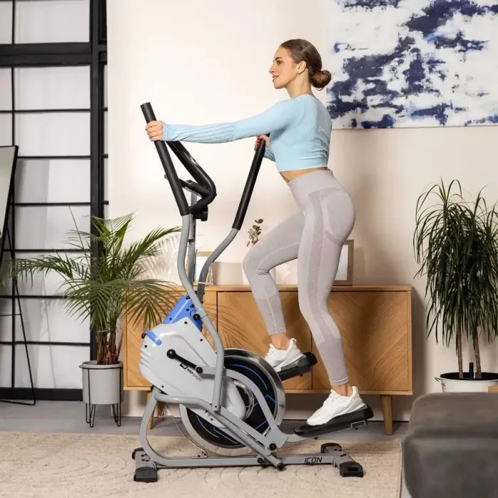 Орбитрек магнитный Hop-Sport HS-400B Icon серебристый