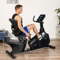 Горизонтальный велотренажер Gymtek XBR6000 электромагнитный синий