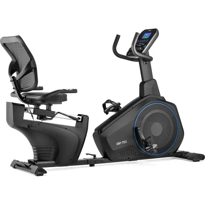 Горизонтальный велотренажер Gymtek XBR6000 электромагнитный синий