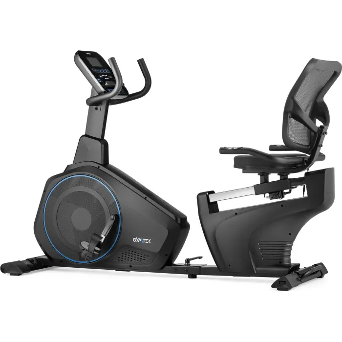 Горизонтальный велотренажер Gymtek XBR6000 электромагнитный синий