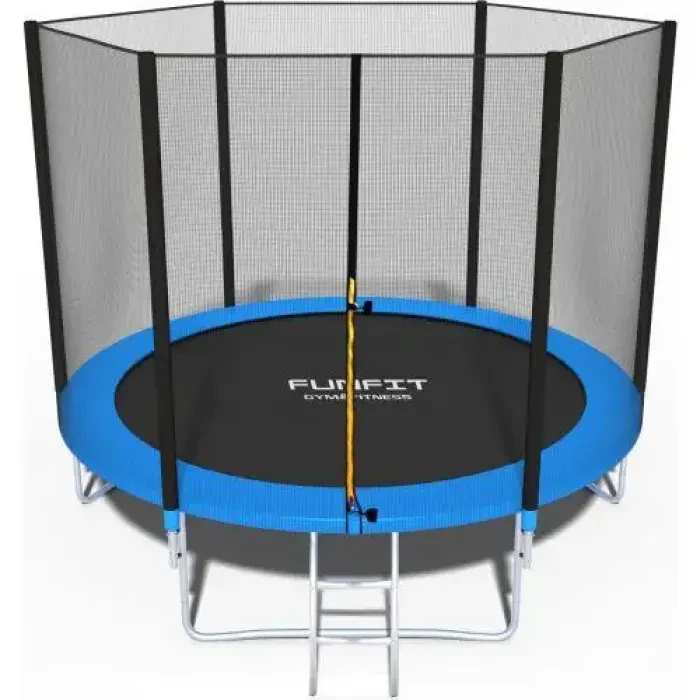 Батут Funfit 8ft (252см) синий с внешней сеткой