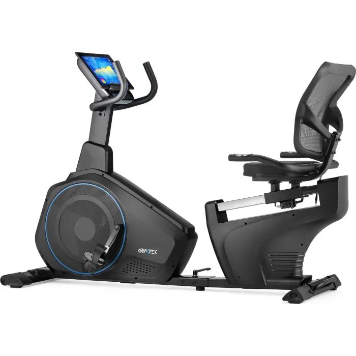 Горизонтальный велотренажер Gymtek XBR6000 электромагнитный синий