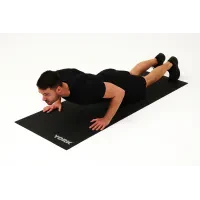 Коврик для фитнеса York Fitness 0.3см черный: для йоги, пилатеса и тренировок (ПВХ, 170x61)