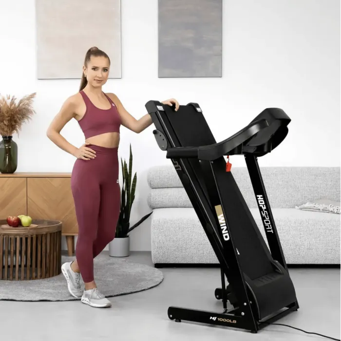 Беговая дорожка Hop-Sport HS-1000LB Wind серый